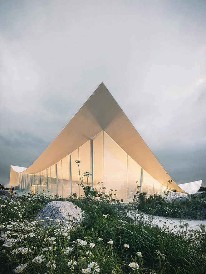 Bjarke Ingels Group - Museum for Paper Art. image credit: Wizarch