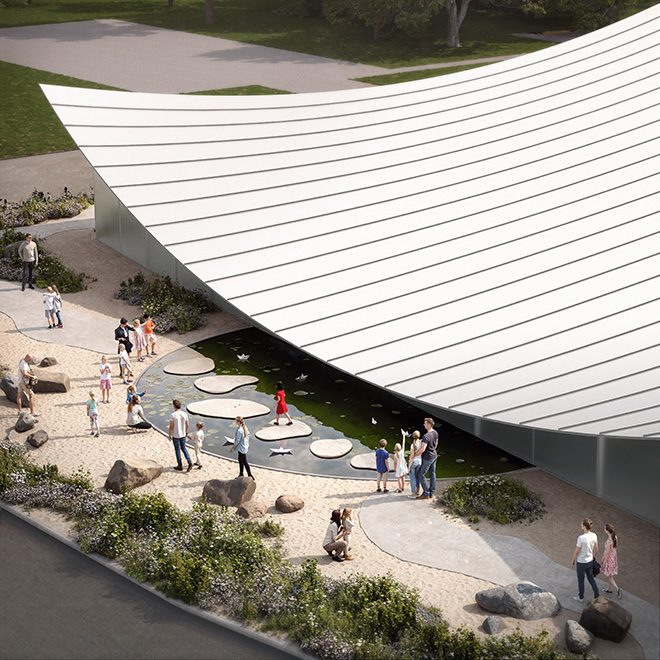 Bjarke Ingels Group - Museum for Paper Art. image credit: Wizarch