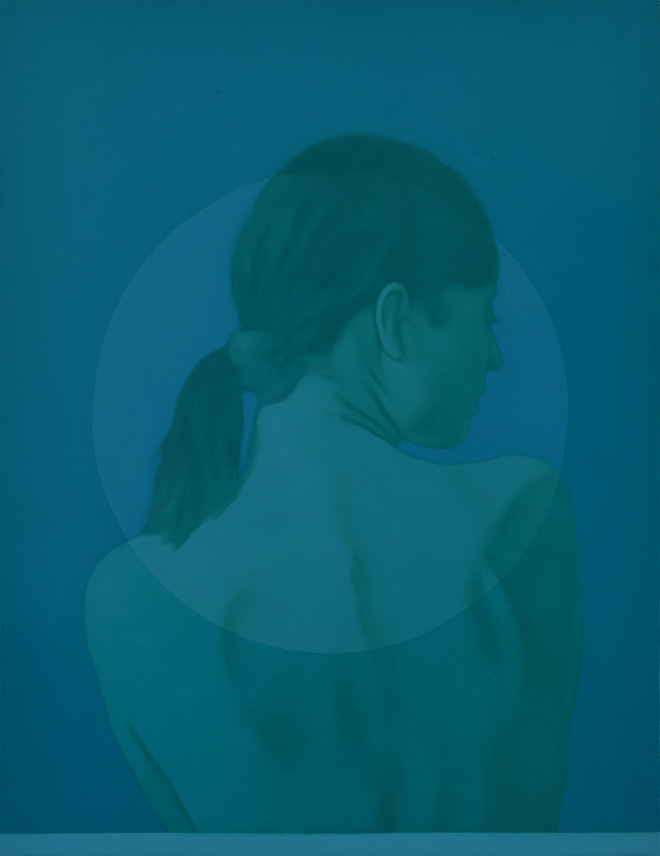 Simone Geraci - Echos, 2024, olio su tela cm. 90 x 70