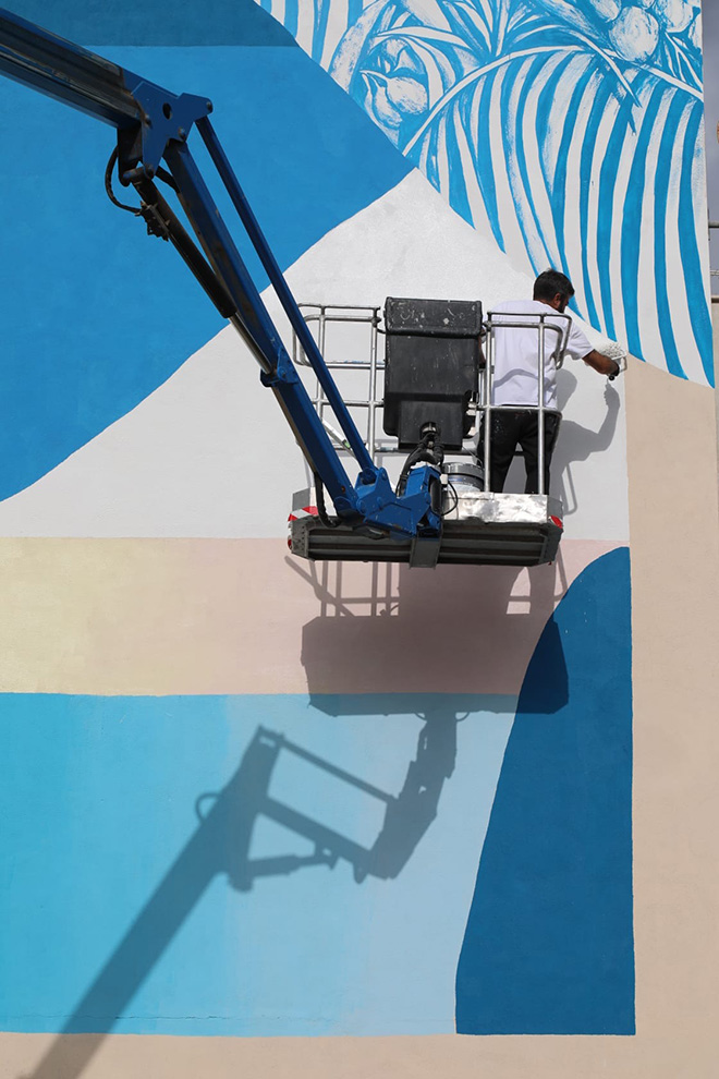 Tellas - Sunset (work in progress), Urbanfest Cagliari. Photo credit: Massimiliano Frau