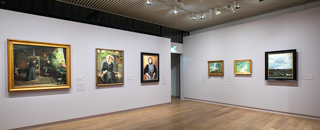 Harriet Backer (1845-1932). The Music of Color, installation view, Musée d'Orsay, Paris. Photo credit: ©Sophie Crépy