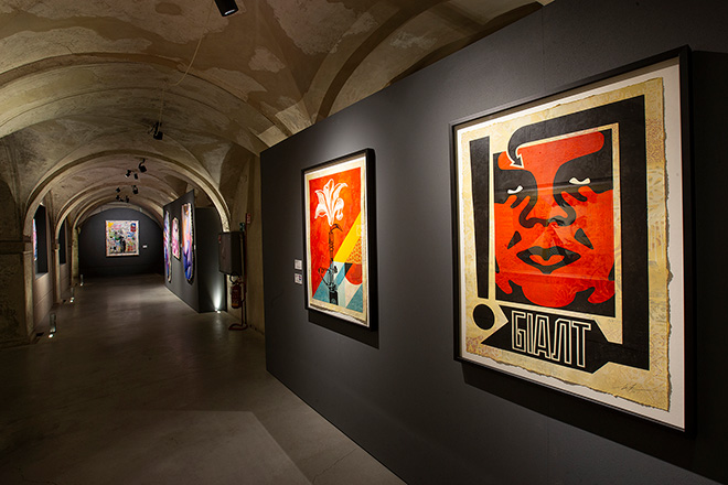 Street Art Revolution da Warhol a Banksy: la (vera) storia dell’Arte Urbana, installation view, Palazzo Tarasconi, Parma