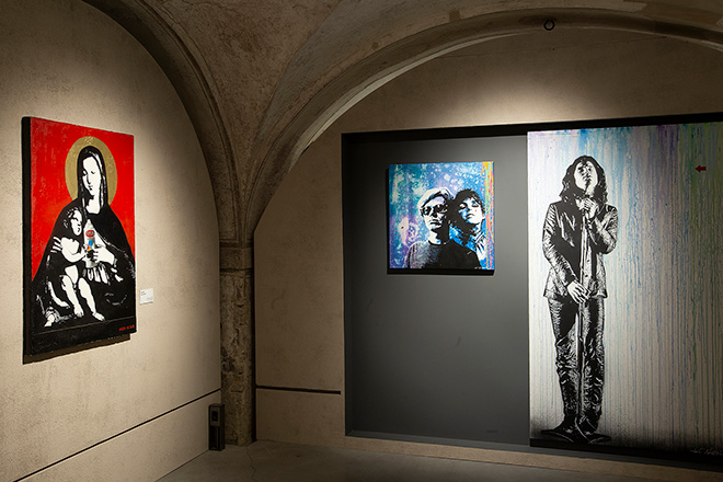 Street Art Revolution da Warhol a Banksy: la (vera) storia dell’Arte Urbana, installation view, Palazzo Tarasconi, Parma