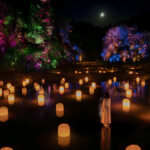 teamLab – Hidden Traces of Rice Terraces Hot Spring