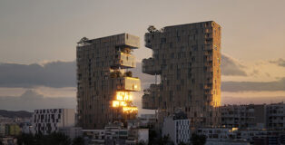 OODA Architecture - Ndarja, Tirana, Albania, Render Sunset View. Photo credit: Plomp, OODA.