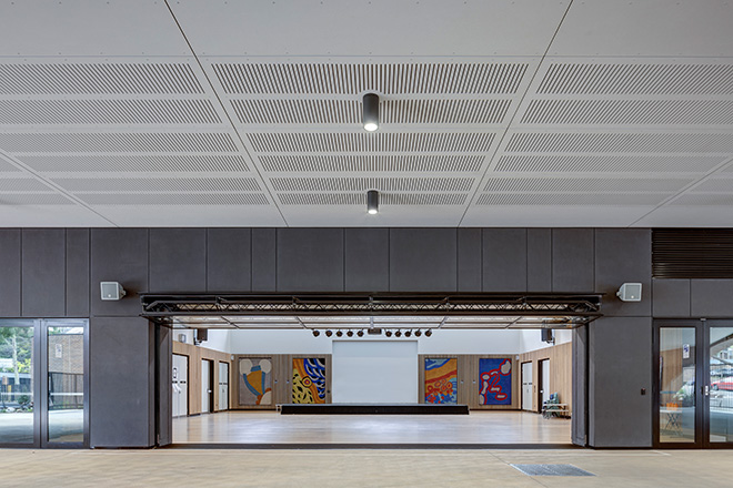 fjcstudio architecture - Darlington Public School, Sydney, Communal Hall. Photo credit: Brett Boardman