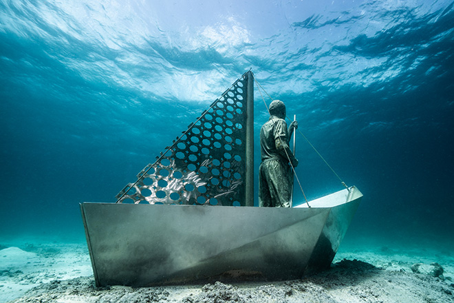 Jason deCaires Taylor - A World Adrift, underwater sculpture, Carriacou e Petite Martinique, Grenada