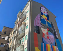 Aryz - Il murale a Livorno nel quartiere Venezia