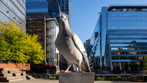 Iván Argote - Dinosaur, High Line Plinth, New York