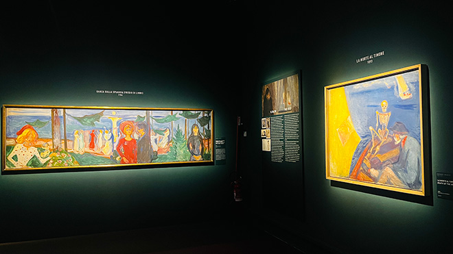 Exhibition views, MUNCH il grido interiore, 2024 Palazzo Reale. photo credits: Pablo Riccomi