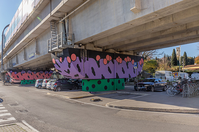 Mr. G - Gli Ultrafiori - mettete dei fiori nei vostri piloni, Stazione ferroviaria, via di Rimaggio, Lastra a Signa (FI)