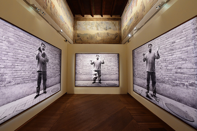 Ai Weiwei - Who Am I?, installation view, Palazzo Fava, Bologna. Photo credit: Roberto Serra