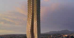 OODA - Bond Tower, Tirana. Aerial View. Photo credit: Plomp