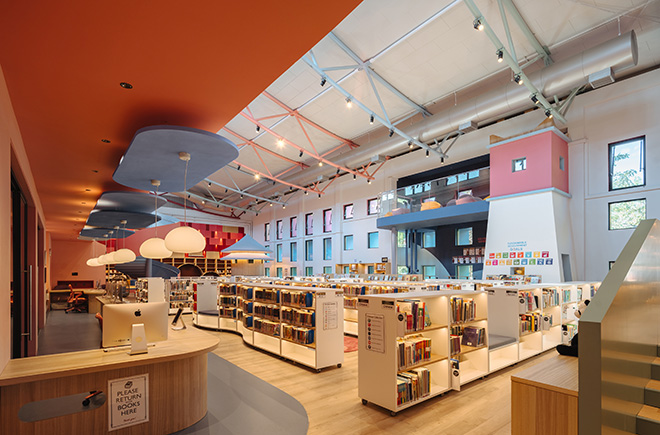 Studio Vapore - Children's Library, Western Academy of Beijing. Photo credit: Wu JianQuan