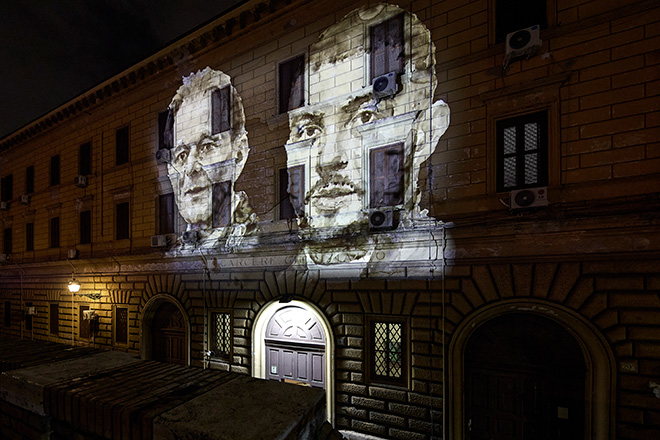 Yan Pei-Ming, Oltre il muro - Regina Coeli, Conciliazione 5, Roma