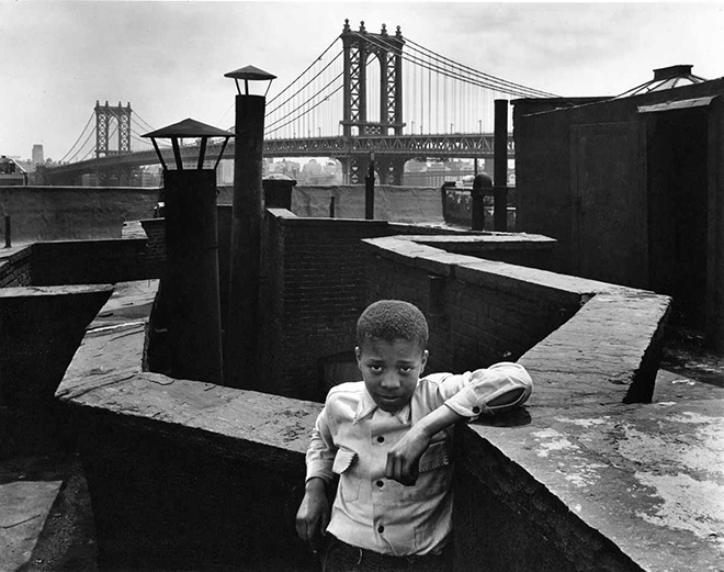 Walter Rosenblum: Boy on Roof, Pitt Street, N.Y.C., 1938