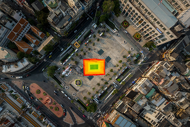 MVRDV - Mega Mat, Bangkok Design Week. Photo credit: ©DOF SkyGround