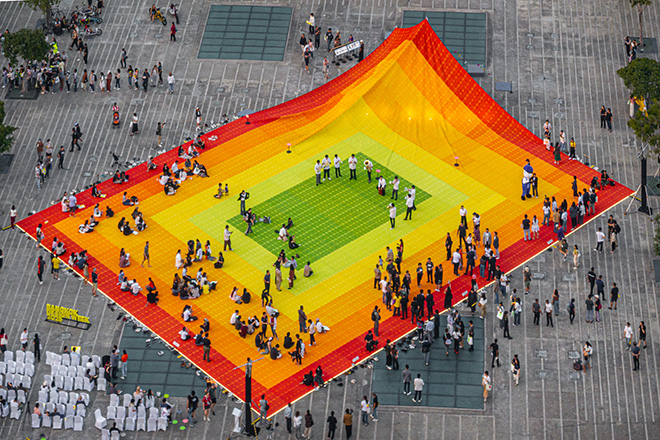 MVRDV - Mega Mat, Bangkok Design Week. Photo credit: ©DOF SkyGround