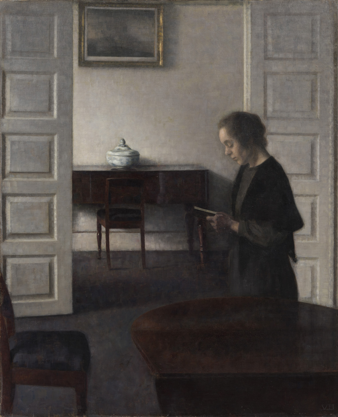 Vilhelm Hammershøi, Luce del sole nel salotto III, 1900 circa, Stoccolma, Nationalmuseum / foto Cecilia Hesser