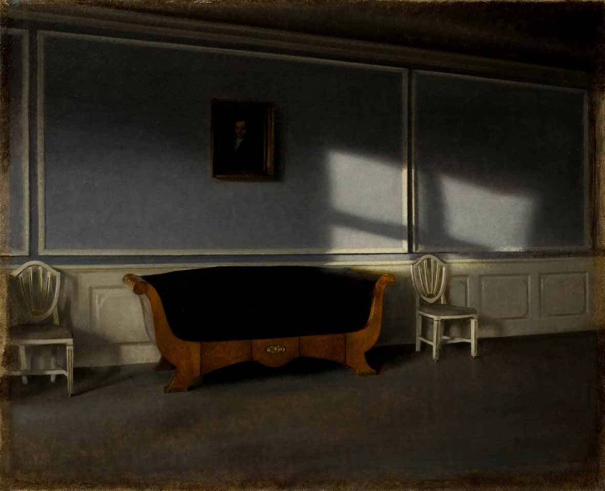 Vilhelm Hammershøi, Sunshine in the Drawing Room III. Standgade 30, 1903, Stoccolma, Nationalmuseum