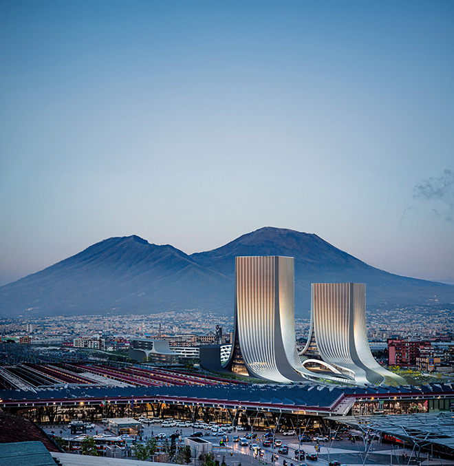 Zaha Hadid Architects (ZHA) - Napoli Porta Est. Render by BrickVisual