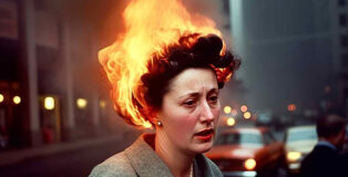 Phillip Toledano - 2024, HEAD ON FIRE, New York 1950, New York City