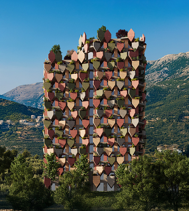 Davide Macullo Architects - Render, The Leaves, Vlore